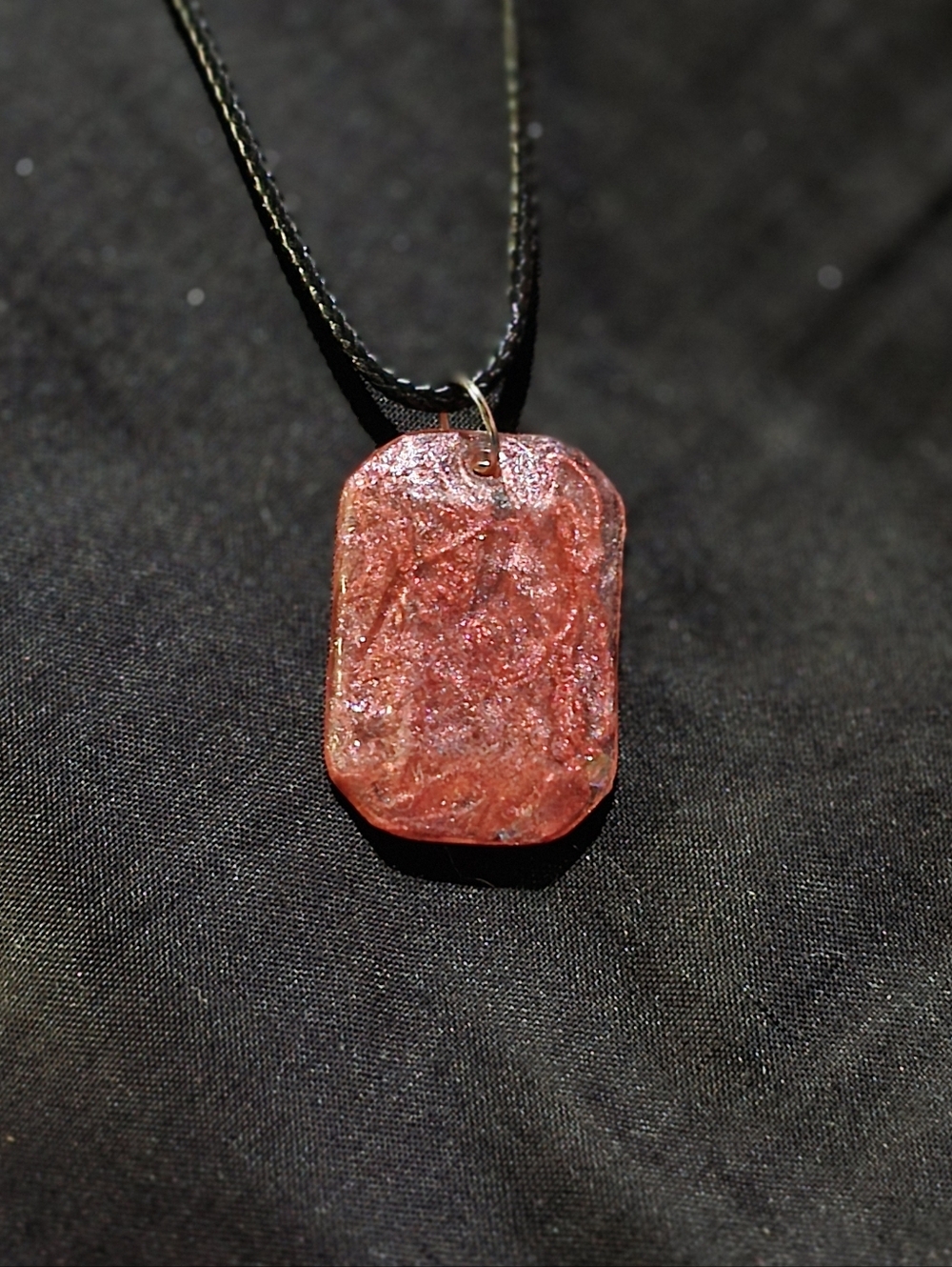 Copper Fine Glitter Necklace
